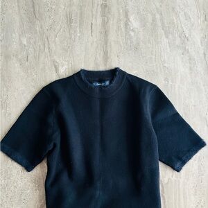 Zara Women's Black Short Sleeve Tee